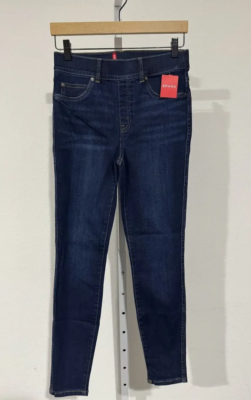 Spanx S Ankle Skinny Jeans In Midnight Shade $128 20342R NWT